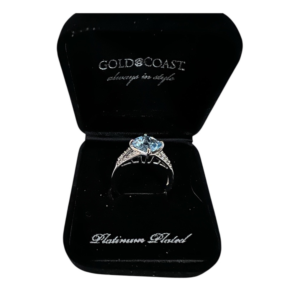 Stunning Blue Gemstone Ring by Gold Coast size 10
